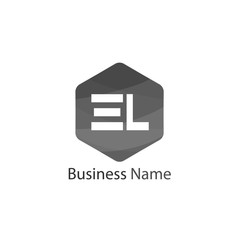 Initial Letter EL Logo Template Design