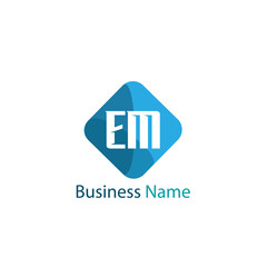 Initial Letter EM Logo Template Design