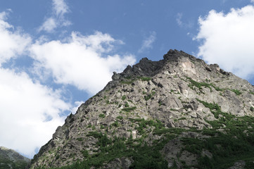 Rocky peak of Tatra Mountains in Slovakia.