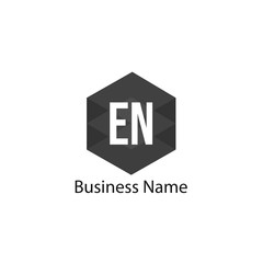 Fototapeta premium Initial Letter EN Logo Template Design