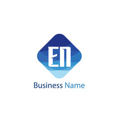 Initial Letter EN Logo Template Design