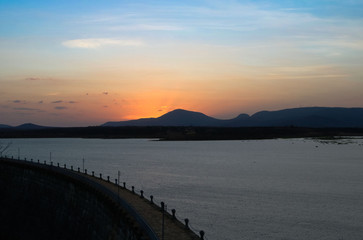 Obraz premium Sunset after