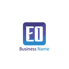 Fototapeta premium Initial Letter EO Logo Template Design