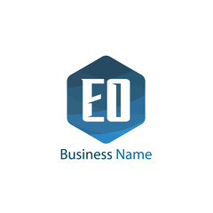 Initial Letter EO Logo Template Design