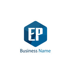 Fototapeta premium Initial Letter EP Logo Template Design
