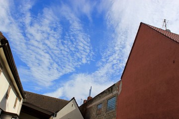 sky building amazing clouds