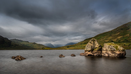 Storm clouds on Loch Arklet