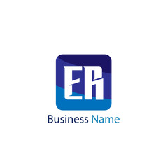 Fototapeta premium Initial Letter ER Logo Template Design