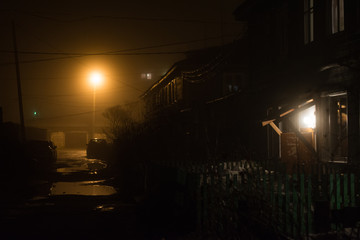 Fog at night