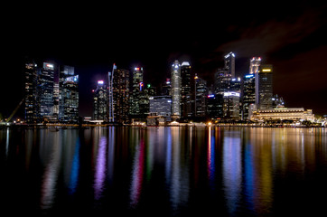 Fototapeta na wymiar Singapore at Night