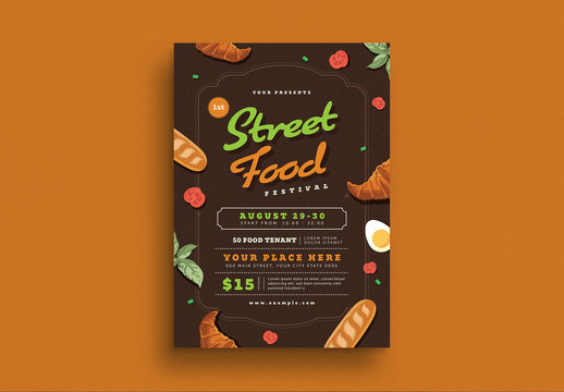 Street Food Festival Flyer Layout