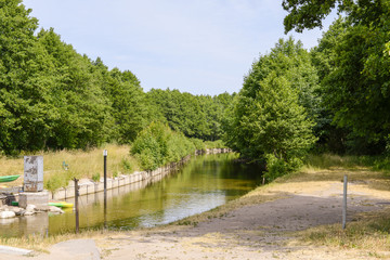 Fototapeta na wymiar Water Channel in Żarnowiec