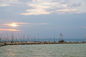 Sunset at Balaton