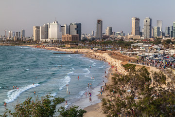Beautiful view of the Tel Aviv.