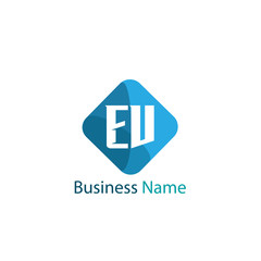 Obraz premium Initial Letter EV Logo Template Design