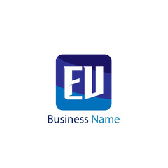 Initial Letter EV Logo Template Design