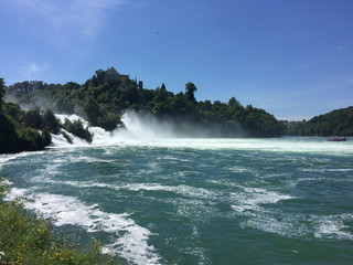 rhine fall, the biggest fall in europe