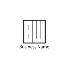 Initial Letter EW Logo Template Design
