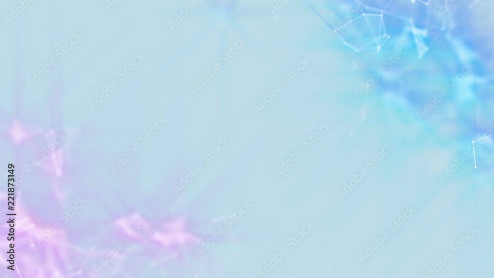 Poster light scattering. blue background. nice glow. accumulations in corners. computer graphics of moving 