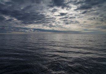 Baltic sea in a cloudy day.