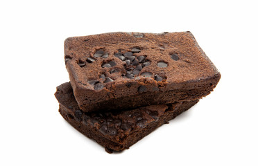 american brownie pie isolated