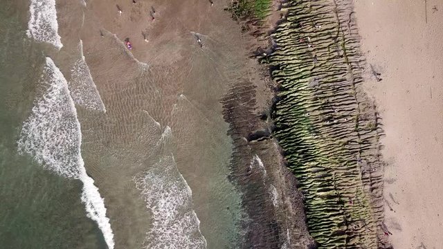 Drone fly over the sea
