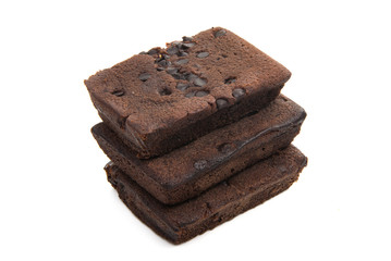 american brownie pie isolated