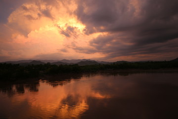 Fototapeta na wymiar Sunset time of Southern Myanmar