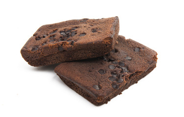 american brownie pie isolated