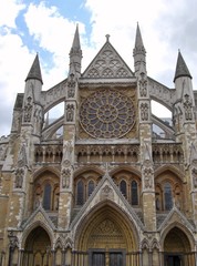 Fototapeta na wymiar Westminster Abbey North Façade, London, England