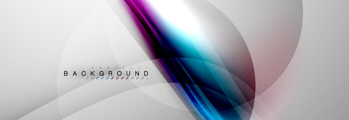 Smooth flowing wave motion concept background