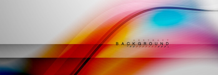 Smooth flowing wave motion concept background