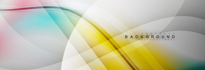 Smooth flowing wave motion concept background