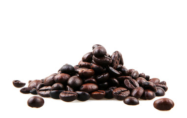Coffee Beans isolated on white.