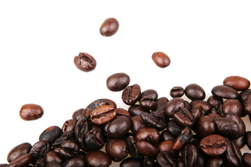 Coffee Beans isolated on white.