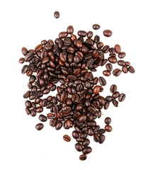Coffee Beans isolated on white.