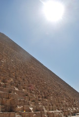 Fototapeta na wymiar Sunshine Over Egyptian Pyramid