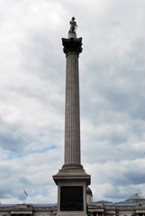 Nelson's Column Monument in Trafalgar Square, London