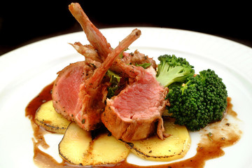 Italian food recipes ribs of lamb with balsamic vinegar