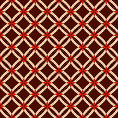 Abstract seamless pattern of smooth rhombuses.