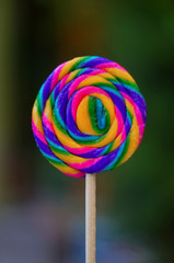 Paleta de caramelo de colores