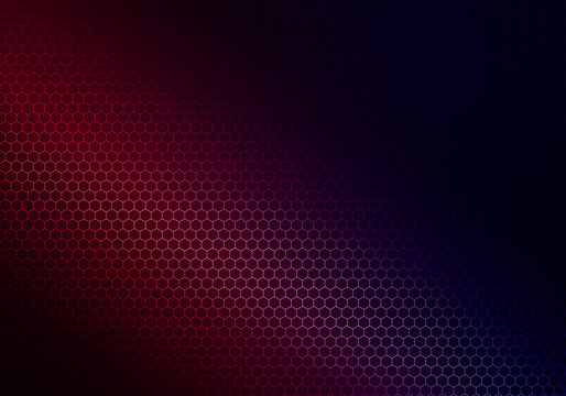 Ultraviolet abstract background of geometric shapes, neon light