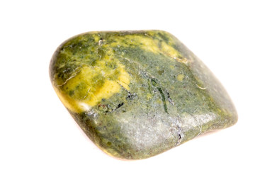 Macro mineral stone jasper on a white background © Minakryn Ruslan 