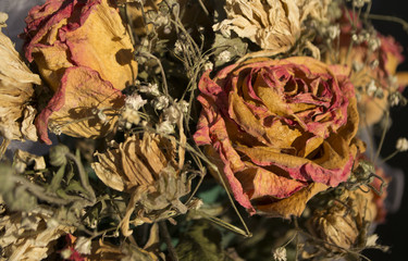 dried wedding bouquet