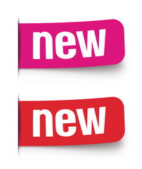 New label set. Vector