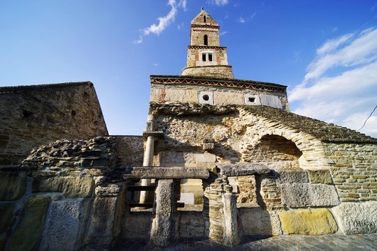 The old Densus Church ( St Nicholas' Church) , Hunedoara County, Romania