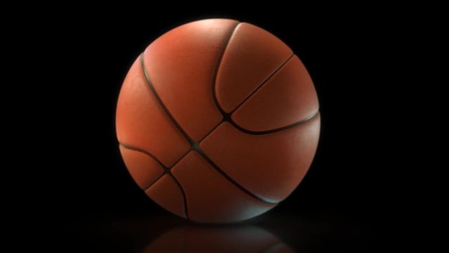 Basketball ball. Animation with alpha channel.