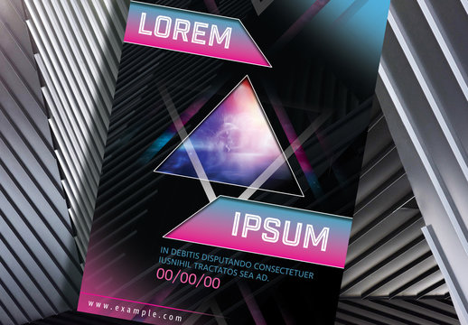 Poster Layout with Geometric Elements
