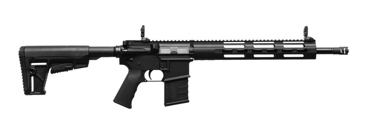 Gun rifle isolated on white