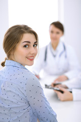 Fototapeta premium Doctor and patient at meeting. Medicine and health care concept